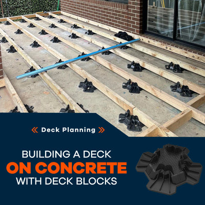 Building A Deck Over Concrete with TuffBlocks
