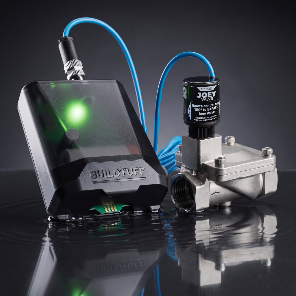 Joey Valve system - sensor unit and solenoid valve