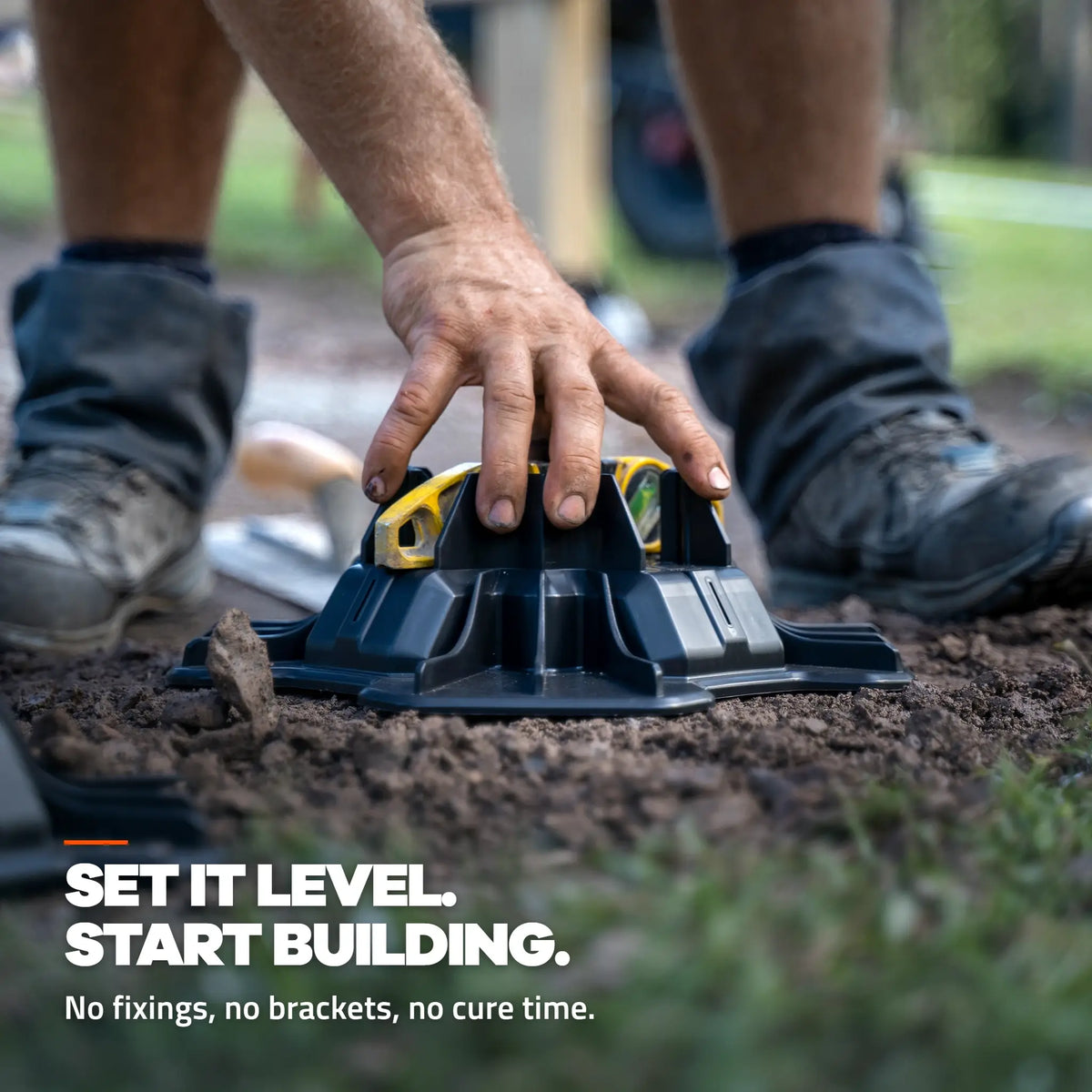 Levelling a TuffBlock foundation before framing